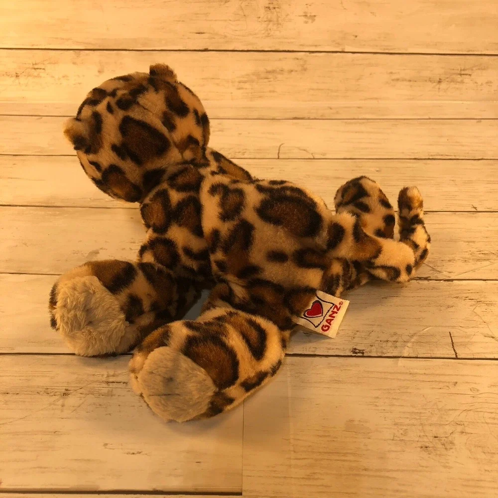 Ganz Webkinz Leopard Plush Stuffed Animal Spotted Cat Brown‎ Tan 11 Inch HM011